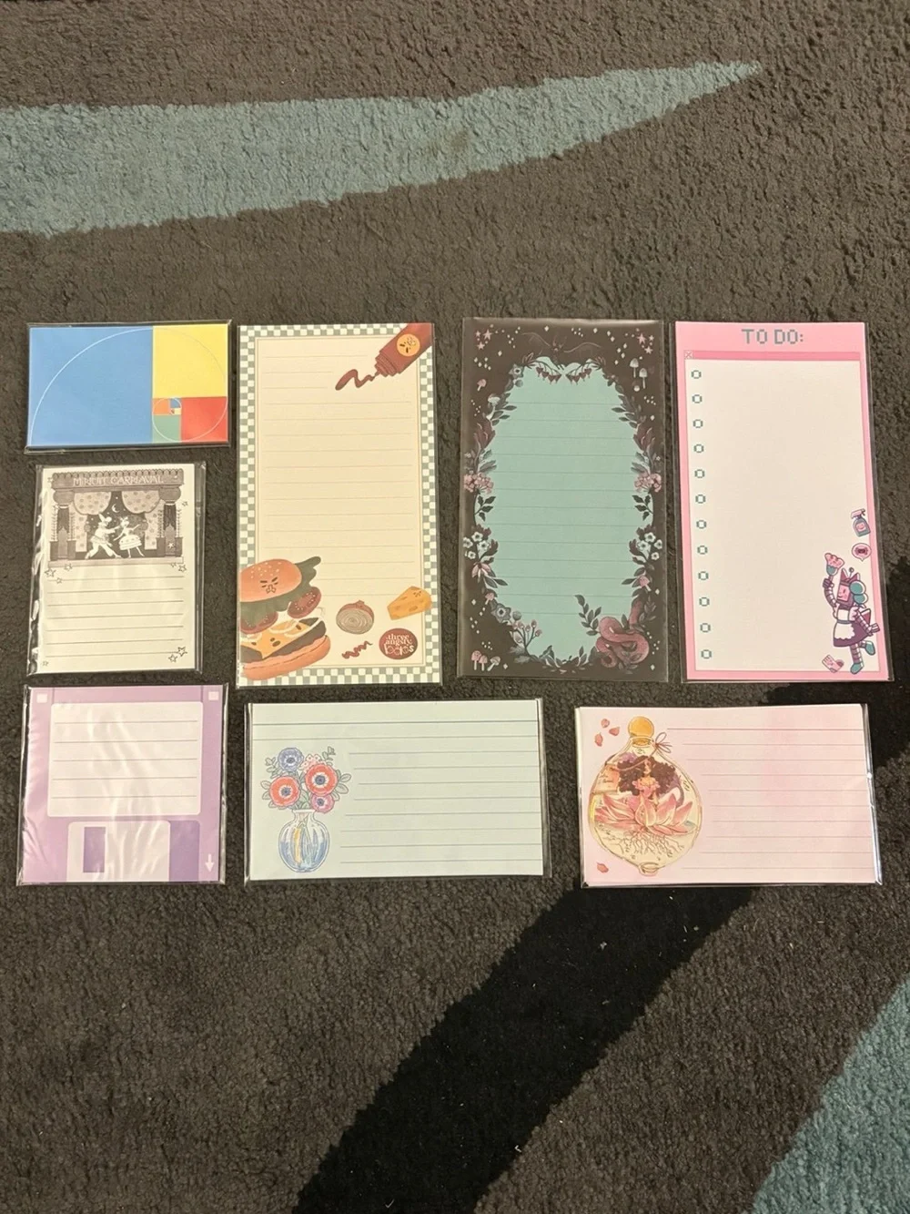 Stickii 8 sets of note paper notepads index cards
